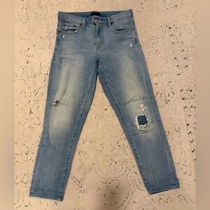 Uniqlo Light Blue Distressed Denim Jeans